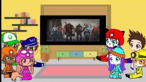 paw patrol react to tf2 vs machine