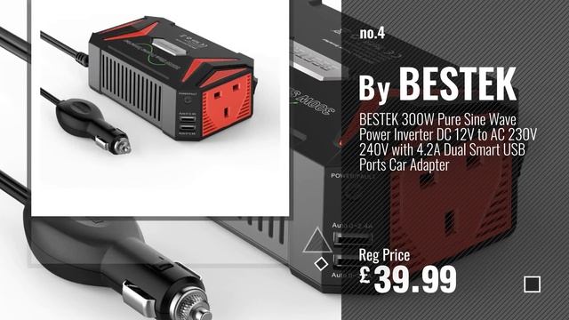 Top 10 Car Power Inverters [2018]: BESTEK 300W Power Inverter DC 12V to AC 230V 240V Transformer смотреть онлайн