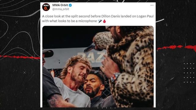 Logan Paul REACTS to Dillon Danis Throwing Microphone (Logan Paul vs Dillon Danis) смотреть онлайн