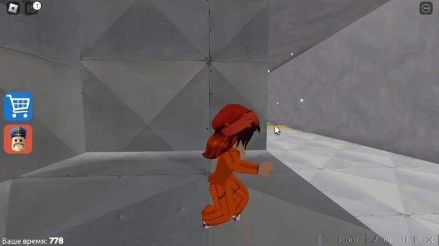 сбегаем из тюрьмы в роблокс или кидаем в людей еду. *Barry's prison run* *Roblox* смотреть онлайн