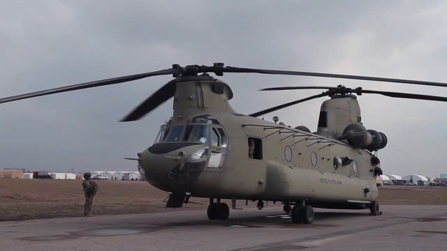 Boeing CH-47 Chinook – Impressive Helicopter Startup dan Take off !!! смотреть онлайн