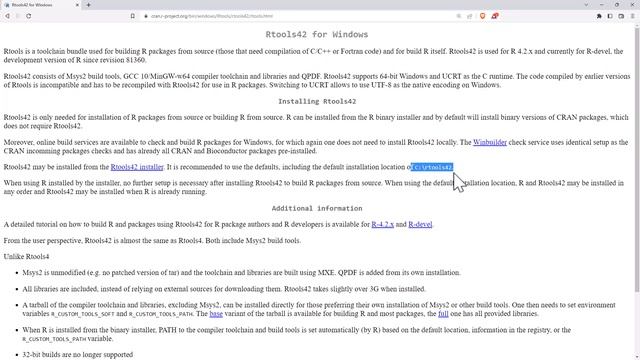Fixing the RTools Error Message in R (updated advice for Windows machines) смотреть онлайн