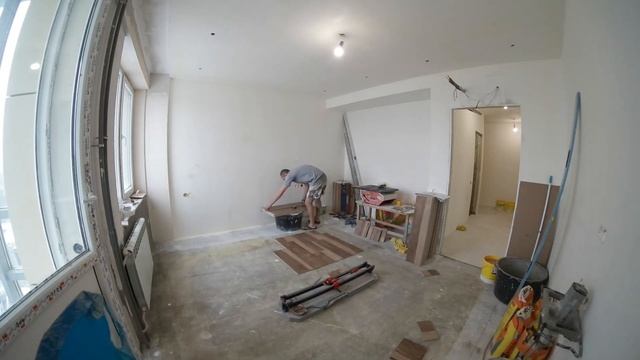 Ремонт квартиры #17 Как выложить плитку на пол и на стены в ванной смотреть онлайн