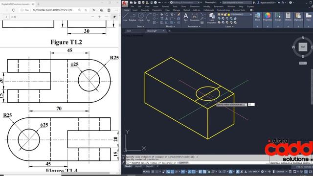 How to Create Orthographic To Isometric Views in AutoCAD | AutoCAD Full Course In Hindi | AutoCAD смотреть онлайн