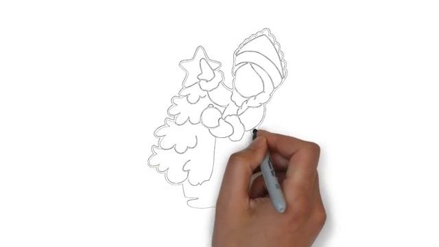как нарисовать снегурочку,how to draw a Snow Maiden,cómo dibujar una doncella de nieve смотреть онлайн
