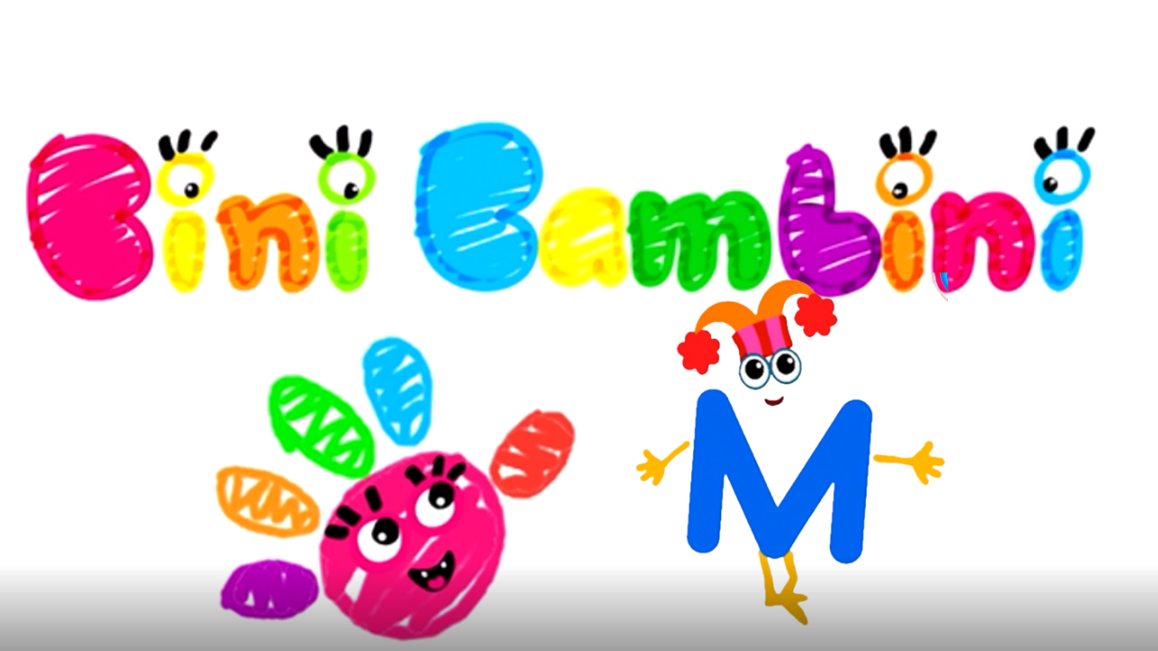 Учим буквы и слоги с игрой BiniBambini. Буква "М" смотреть онлайн