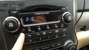Настройка часов на магнитоле Honda cr-v 2008