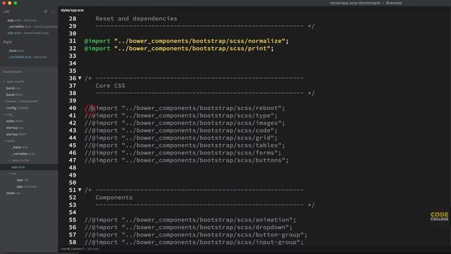 Bootstrap 4 Tutorial [#12] SASS Organization & Workflow смотреть онлайн