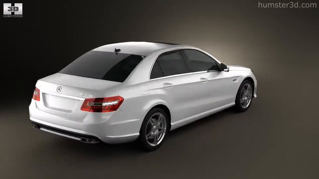 Mercedes-Benz E63 AMG (W212) Sedan 2010 By 3D Model Store Humster3D.com