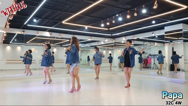 PaPa by Paul Anka (Beginner) line dance | Withus Korea, Seoul смотреть онлайн