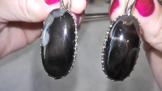 АГАТ ЧЁРНЫЙ ( КОМПЛЕКТЫ В МЕЛЬХИОРЕ ) + ГЕМАТИТ смотреть онлайн