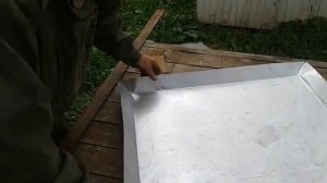 Как изготовить противень или крышку прямоугольную из жести