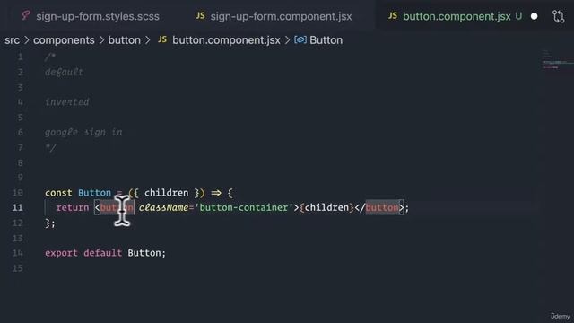 06 Authentication + Firebase - 014 Custom Button Component смотреть онлайн