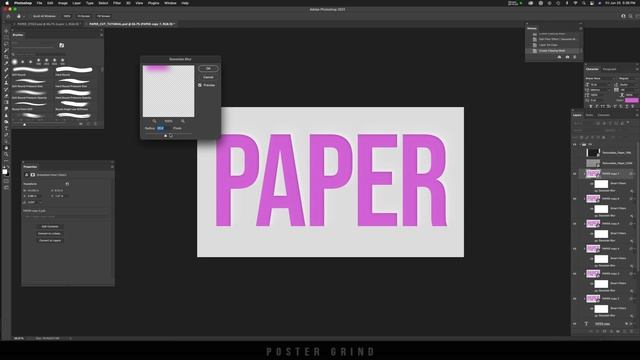 Easy Paper Texture Cut Out Type or Logo Technique | Layer Styles in Photoshop смотреть онлайн