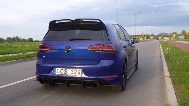 GOLF R MK7 LAUNCH CONTROL | CUSTOM CAT BACK EXHAUST смотреть онлайн