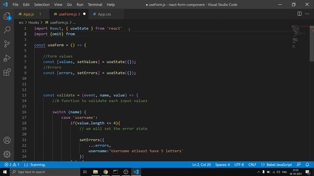 ?Form Validation✅ & Handling In ReactJS | By creating Custom Hook⚓ смотреть онлайн