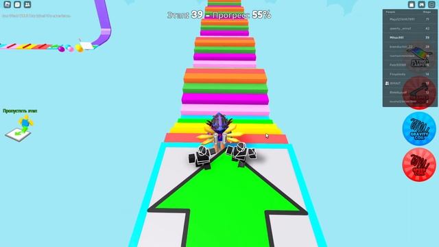 Радужное обби в роблокс! Roblox Rainbow obby смотреть онлайн