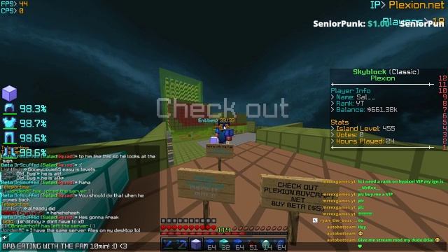 Plexion -SkyBlock- [ep.3] FREE RANK KEY GIVEAWAY + SETTING UP IG! смотреть онлайн