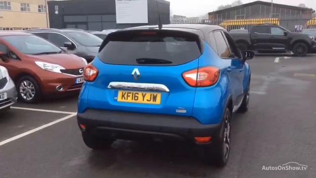 RENAULT CAPTUR DYNAMIQUE S NAV TCE BLUE/BLACK 2016 смотреть онлайн