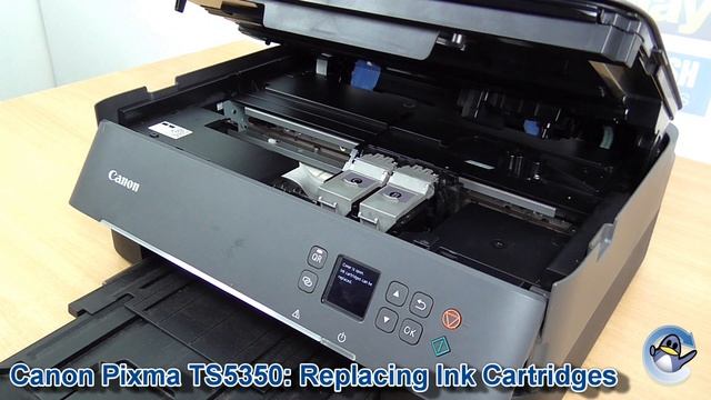 Canon Pixma TS5350: How to Change/Replace Ink Cartridges смотреть онлайн
