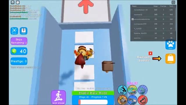 Reaching Stage 100 in Roblox (MEGA EASY OBBY!) смотреть онлайн