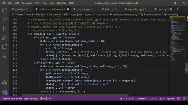 Code for "Optimizing Quantum Variational Circuits with Deep Reinforcement Learning" (Lockwood 2021) смотреть онлайн