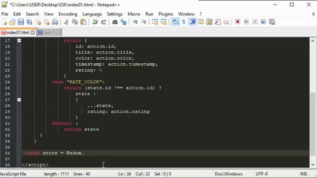 Store (хранилище) и методы createStore и getState в Redux. Шаг 4 смотреть онлайн