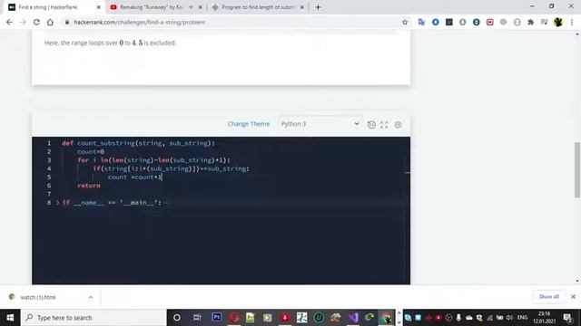 Python Hackerrank Solution - Find a string смотреть онлайн