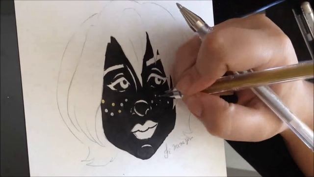 Freckles - India Ink and Finecolour Markers Speedpaint смотреть онлайн