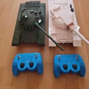 Радиоуправляемый танк на 3д принтере (т34, т72, Conqueror)