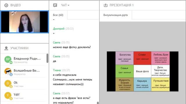 Вебинар Визуализация желаний в рамках онлайн-квеста"Результат на миллион" смотреть онлайн