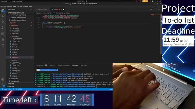 Project: To-do list with Python x Django Ep. 12 - No talking смотреть онлайн