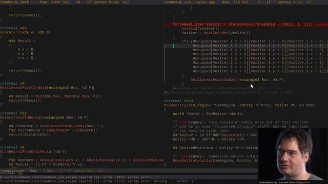 Handmade Hero Day 632 - Experimenting with Voxelized Collision смотреть онлайн