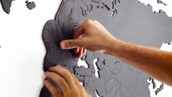 World Map Wall Decoration