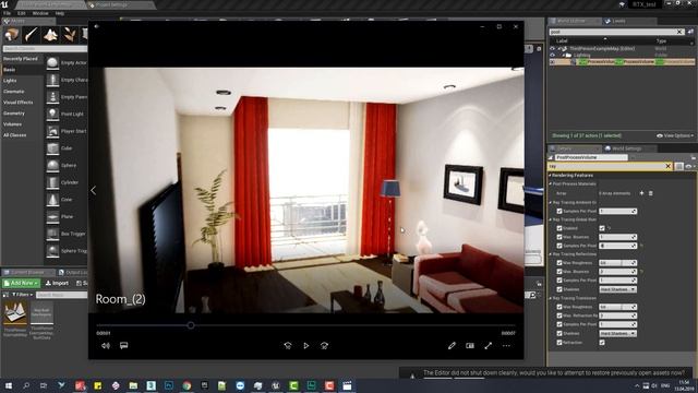 Тест Raytracing'а в Unreal Engine 4 на GTX1070 смотреть онлайн