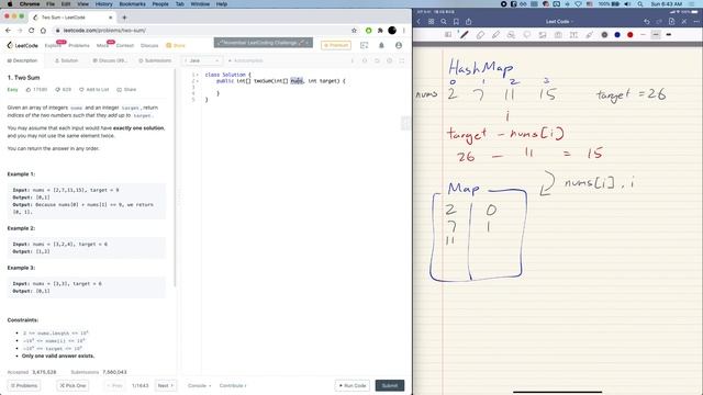 LeetCode #1 Two Sum - Solution Explained (Java) смотреть онлайн
