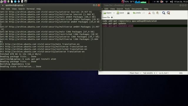 How to install Atom 1.0.x in Ubuntu, Linux Mint, elementary os Freya ......... смотреть онлайн