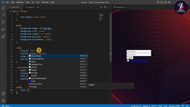 Login page html css | Login form with source code | Animated Login form with Source code смотреть онлайн