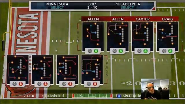 Tecmo Bowl Throwback The League - Tom (Eagles) vs Dustin (Vikings) - Xbox One Online - Game 1 смотреть онлайн