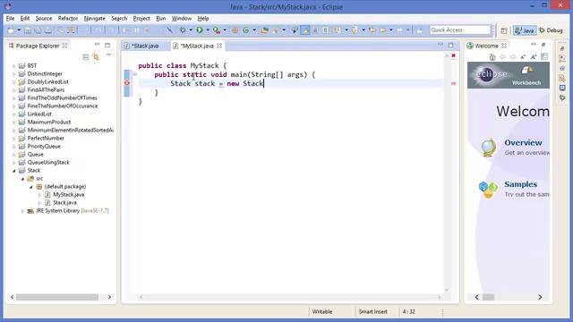 Data Structure : Stack Implementation смотреть онлайн