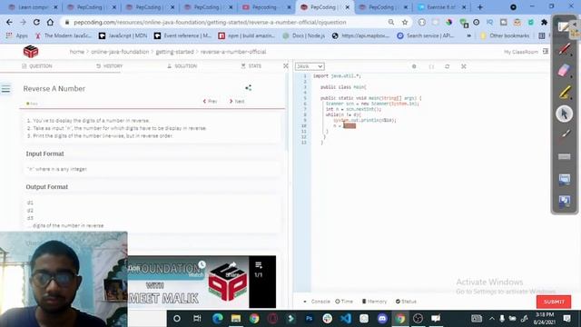 Algorithm to reverse number || reverse a number in java || java basic to advance смотреть онлайн