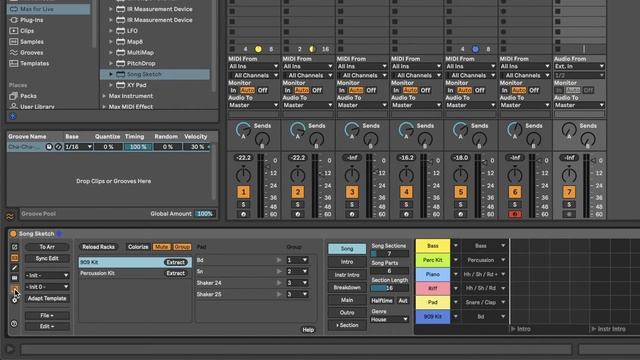 Song Sketch 2: Separating drum racks смотреть онлайн