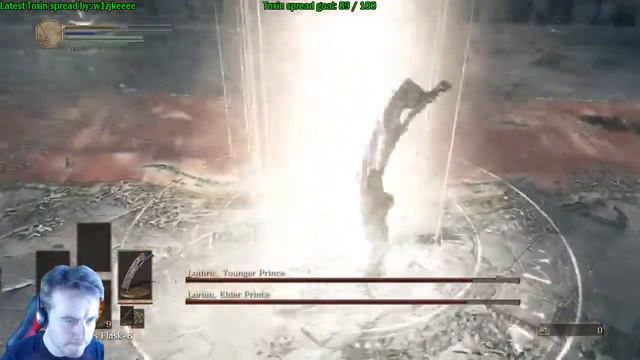 Dark Souls 3 - Axe only, No Armor, No Shield, Strength levelling run (Pt. 7) (Twin Princes kill) смотреть онлайн