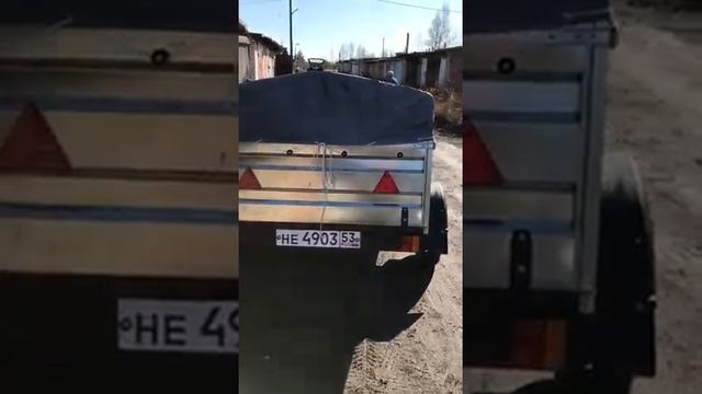 Видео отзыв прицепа Титан с доставкой в Новгородскую область г. Боровичи! смотреть онлайн