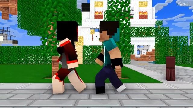 VAMPIRE VS SADAKO - HEROBRINE LIFE 3 | MINECRAFT LOVE ANIMATION