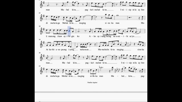 Maging Sino Ka Man - Bb(Tenor/Soprano) Sax смотреть онлайн