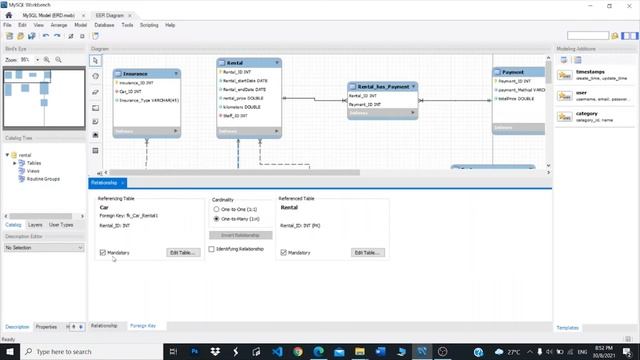 How to create one to zero or many relationship in ERD using MySql Workbench смотреть онлайн