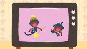 Мишо и Робин, 1 сезон,  26 серия. Снежная буря