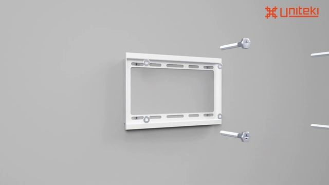 Кронштейн на стену для телевизора наклонный для диагонали 23-42 дюйма UniTeki TMN1601NW белый смотреть онлайн