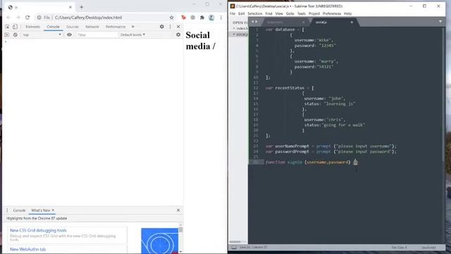 build a social media website using javascript #12 смотреть онлайн